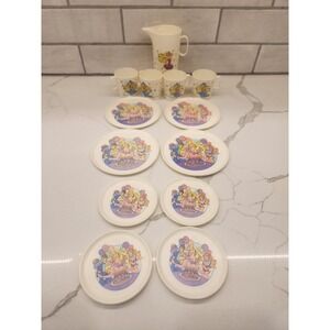 BARBIE Vintage Children's Tea Set 13 Pieces Chilton 1990's Plastic White Toy Set
